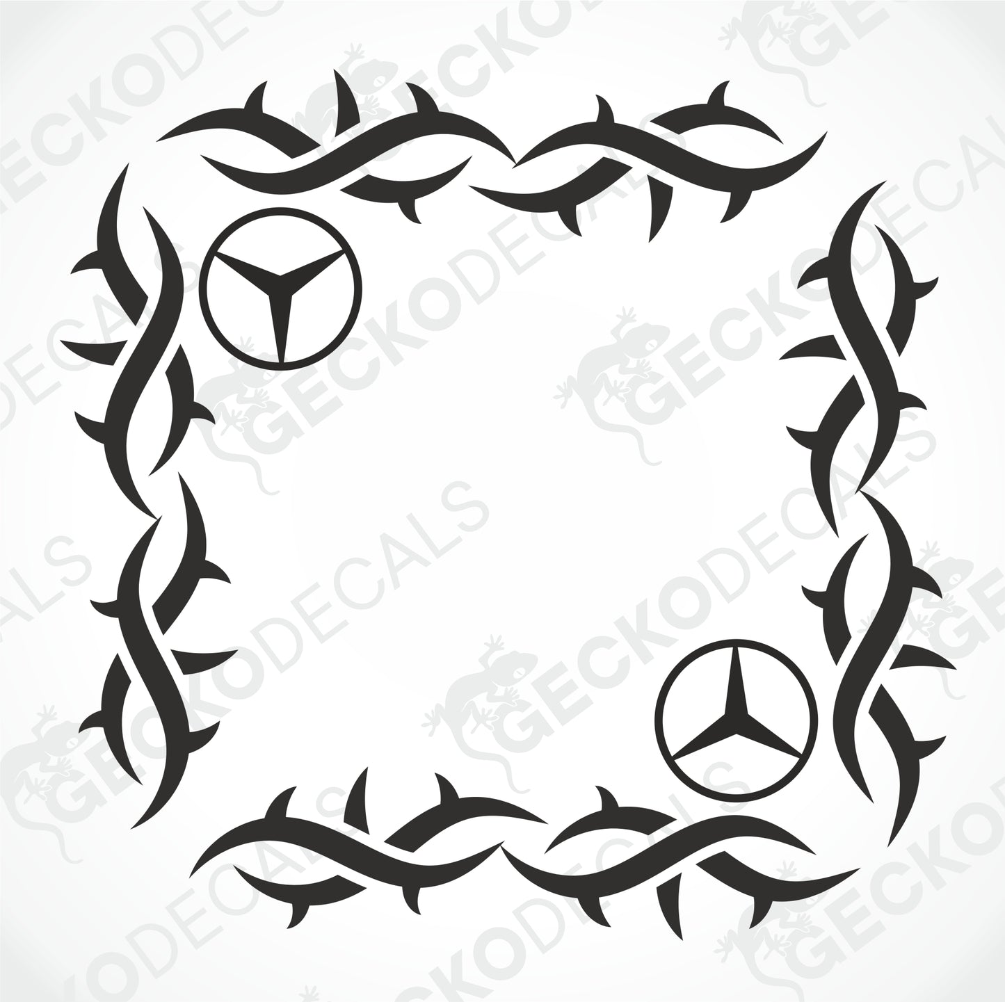 MERCEDES-BENZ TRIBAL SIDE WINDOW DECALS