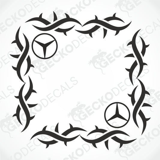 MERCEDES-BENZ TRIBAL SIDE WINDOW DECALS
