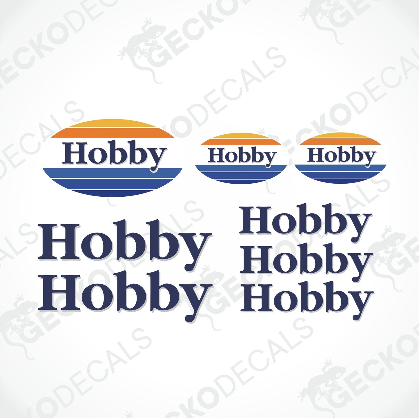 HOBBY CARAVANS LOGO SET