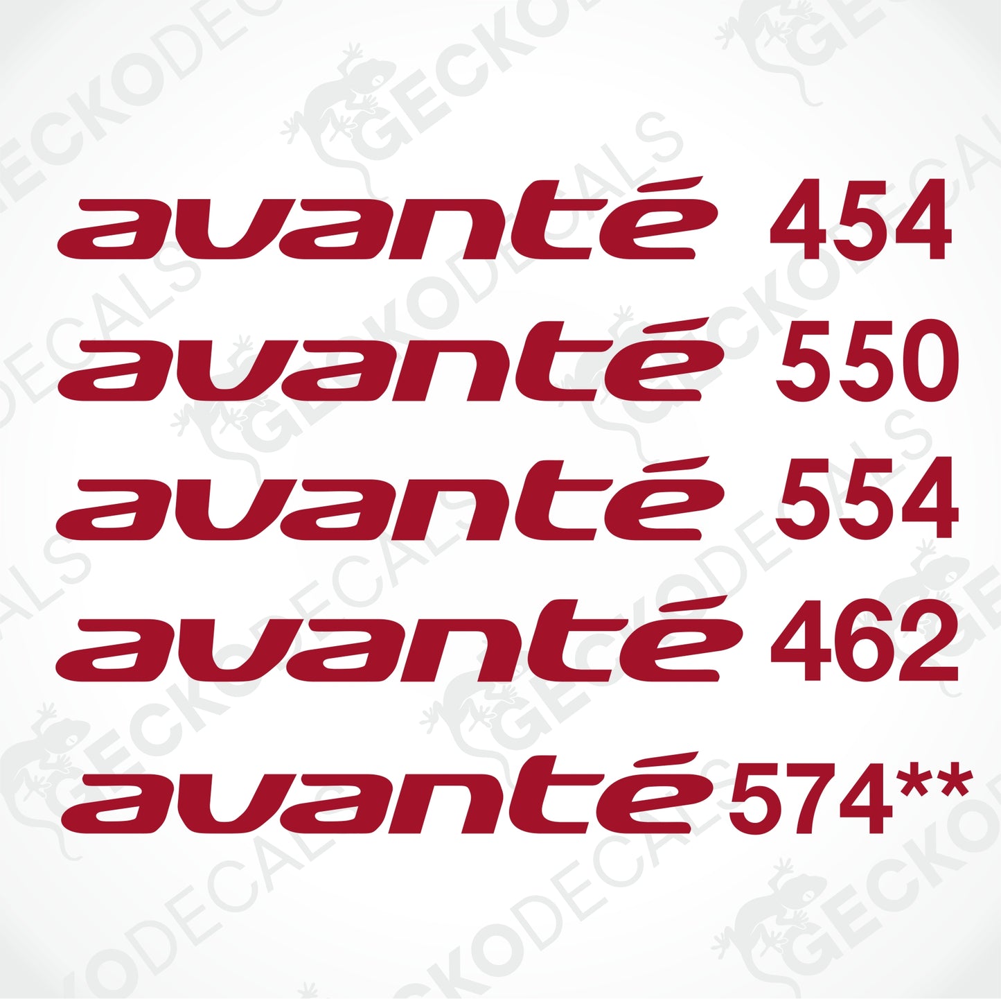 ELDDIS AVANTE 454/550/554/462/574**