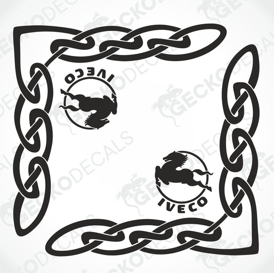 IVECO SIDE WINDOW DECALS