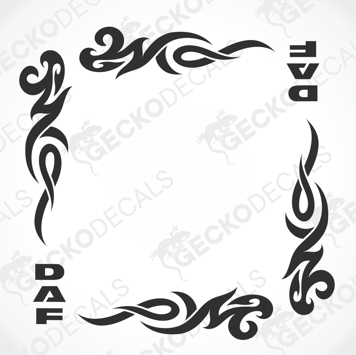 DAF TRIBAL SIDE WINDOW DECALS