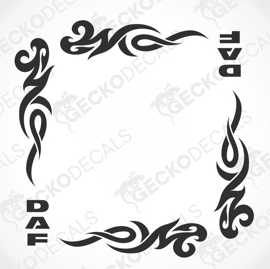 DAF TRIBAL SIDE WINDOW DECALS