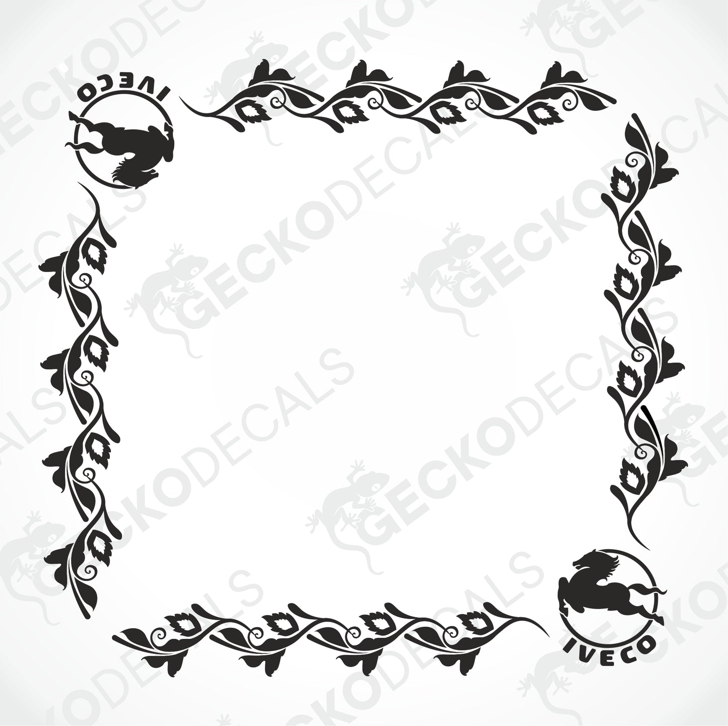 IVECO SIDE WINDOW DECALS