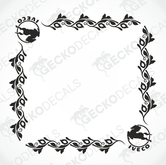 IVECO SIDE WINDOW DECALS