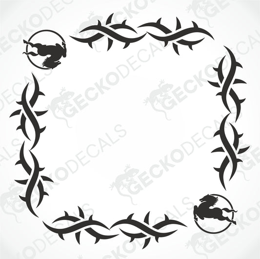 IVECO TRIBAL SIDE WINDOW DECALS