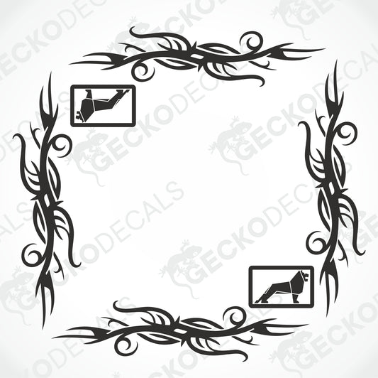 MAN TRIBAL SIDE WINDOW DECALS