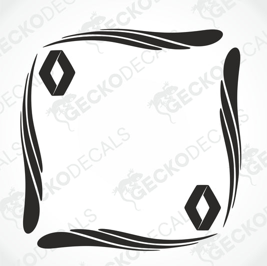 RENAULT TRIBAL SIDE WINDOW DECALS