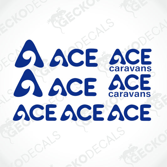 ACE CARAVANS LOGO SET