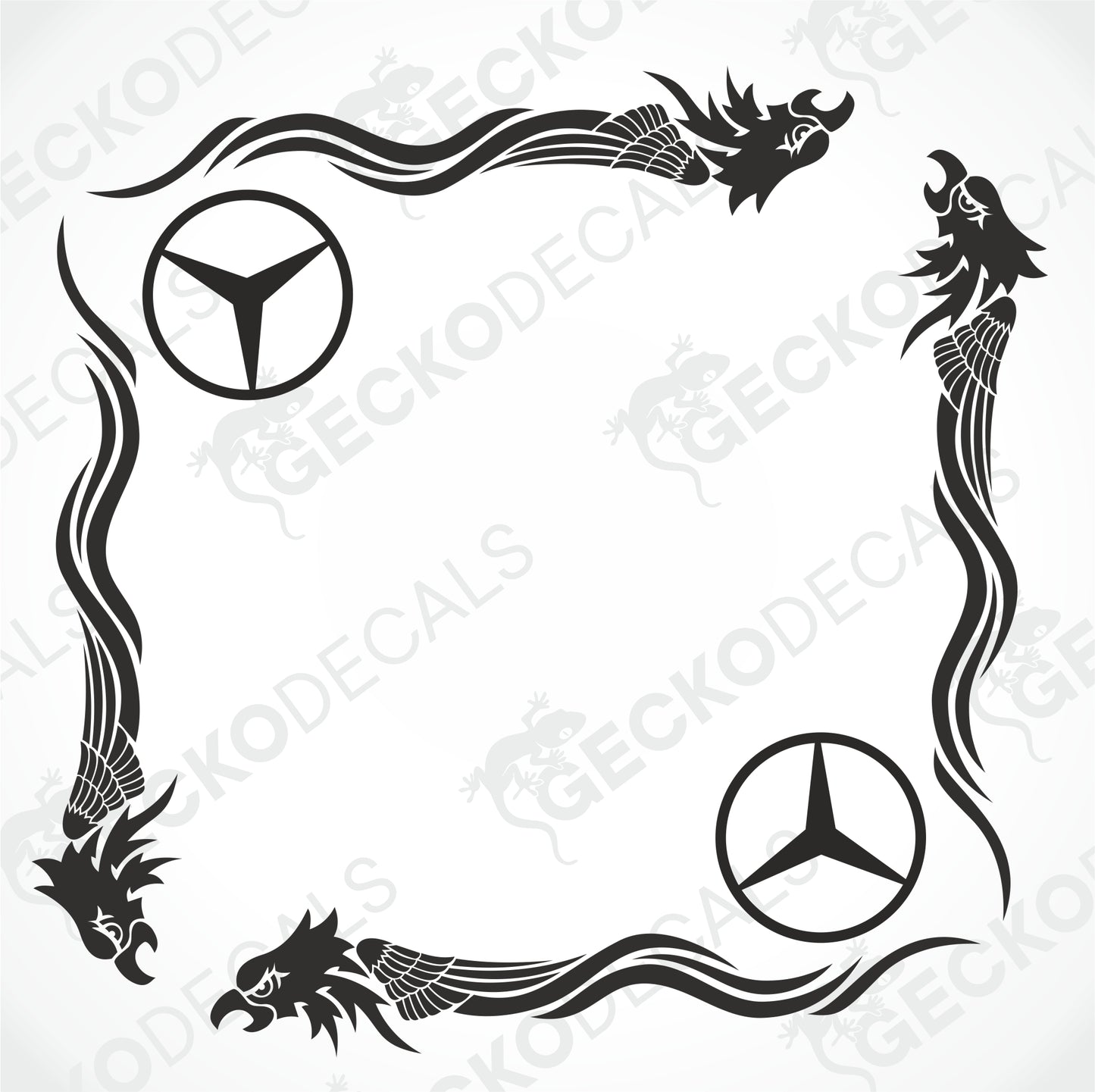 MERCEDES-BENZ ÖRN TRIBAL DEKALER FÖR SIDOUTFÖNSTER