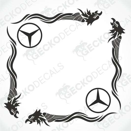 MERCEDES-BENZ EAGLE TRIBAL SIDE WINDOW DECALS