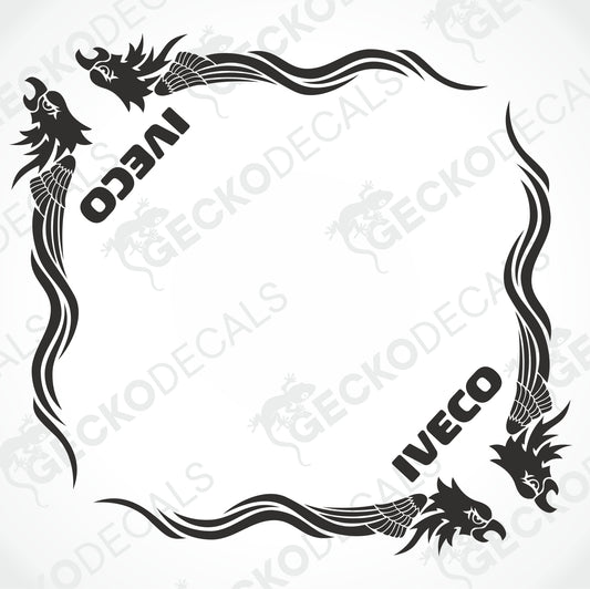 IVECO EAGLE SIDE WINDOW DECALS