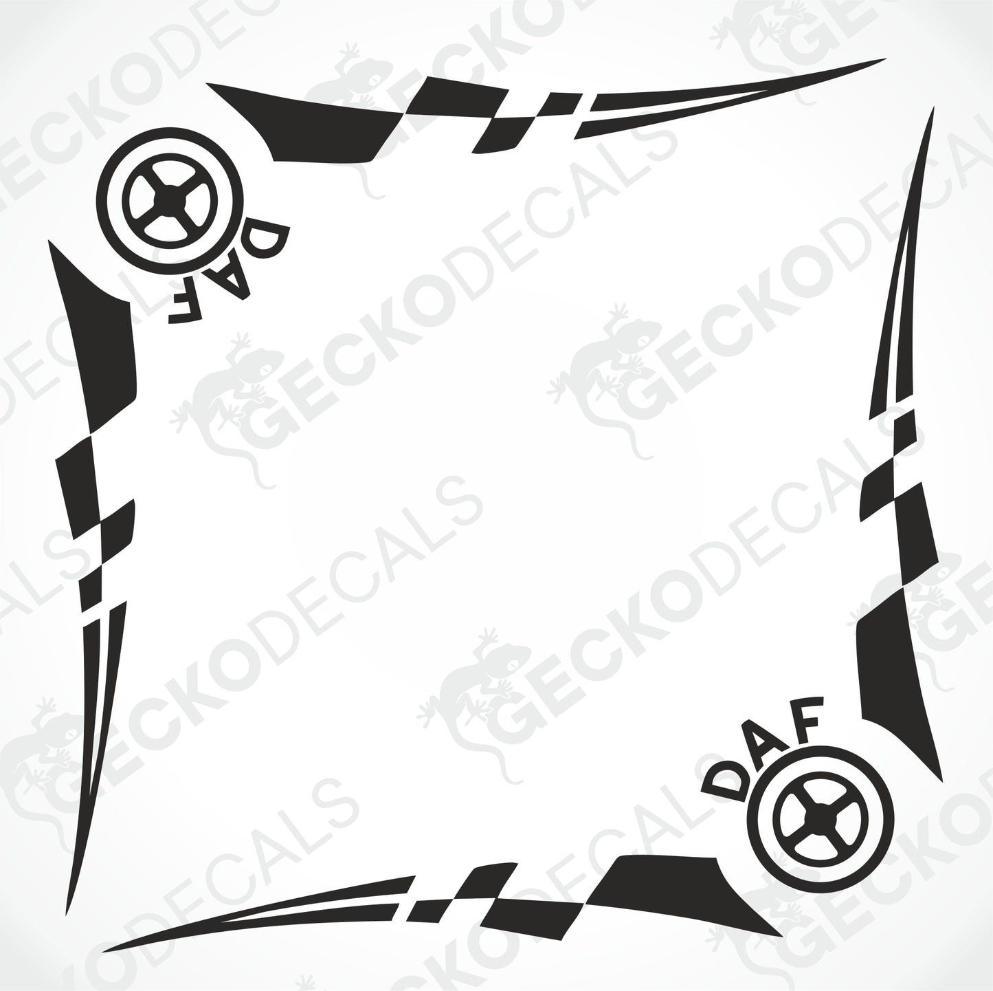 DAF SIDE WINDOW DECALS