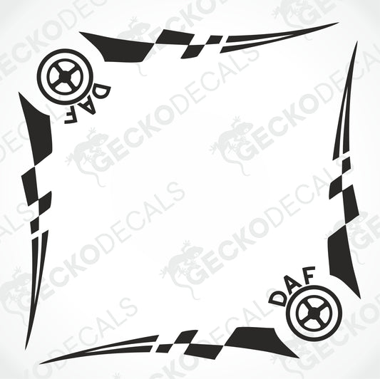 DAF SIDE WINDOW DECALS