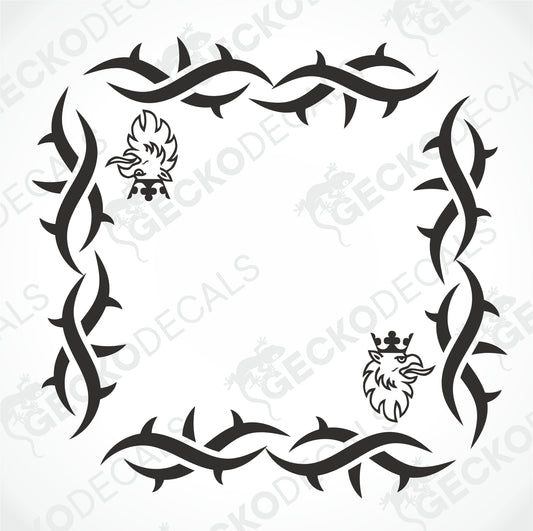 SCANIA TRIBAL SIDE WINDOW DECALS