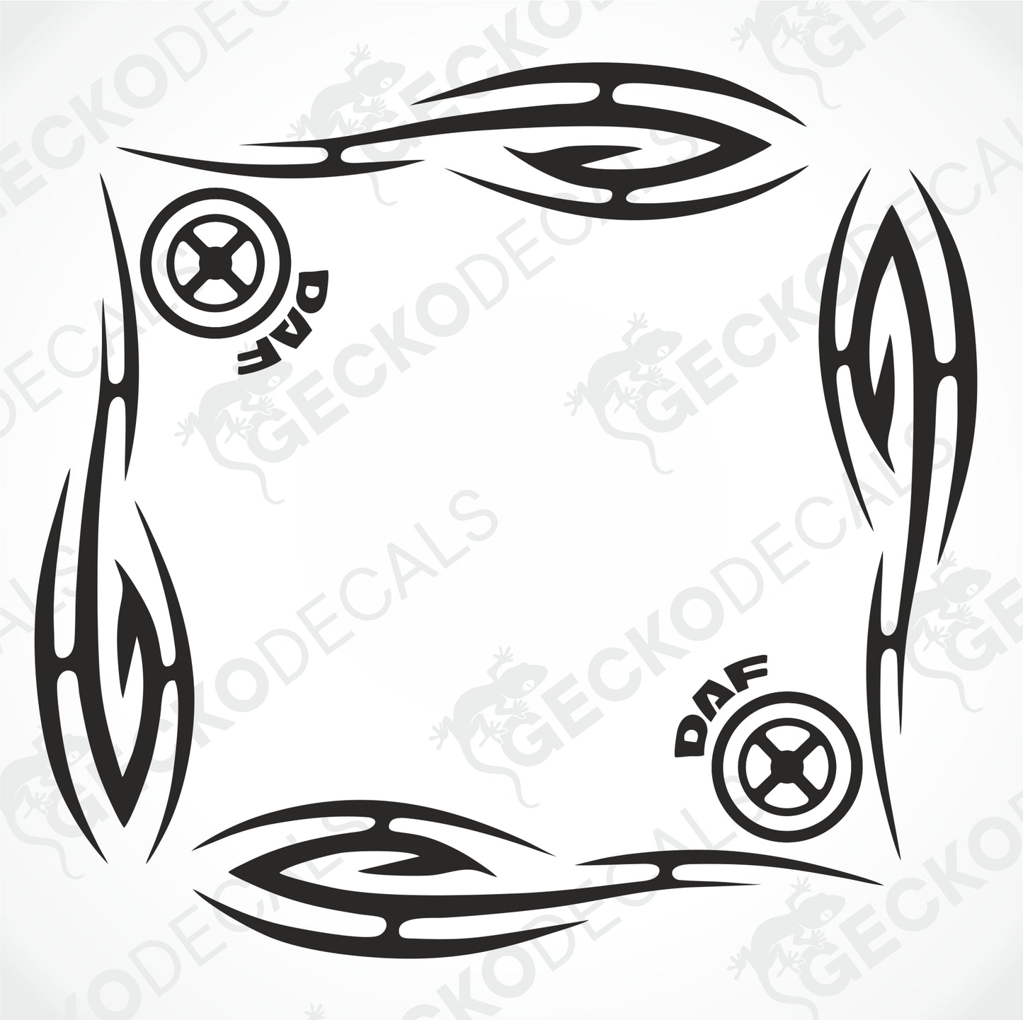 DAF TRIBAL SIDE WINDOW DECALS
