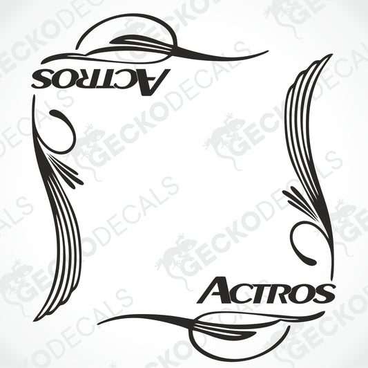 ACTROS SIDE WINDOW DECALS