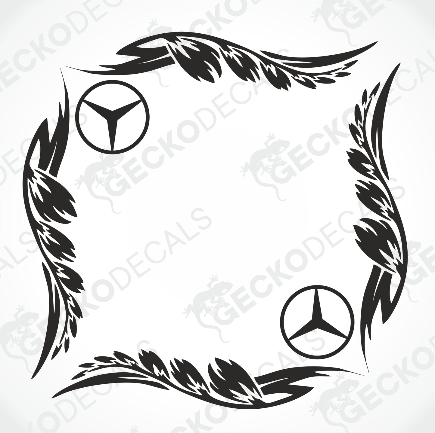 MERCEDES-BENZ DEKORER FÖR SIDORUTOR MED TRIBALMÖNSTER