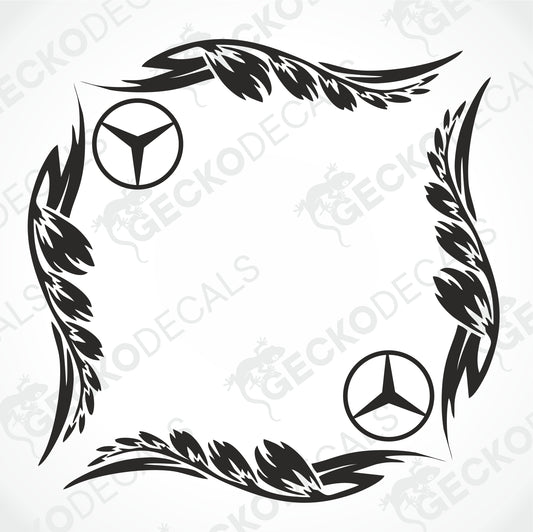 MERCEDES-BENZ TRIBAL SIDE WINDOW DECALS