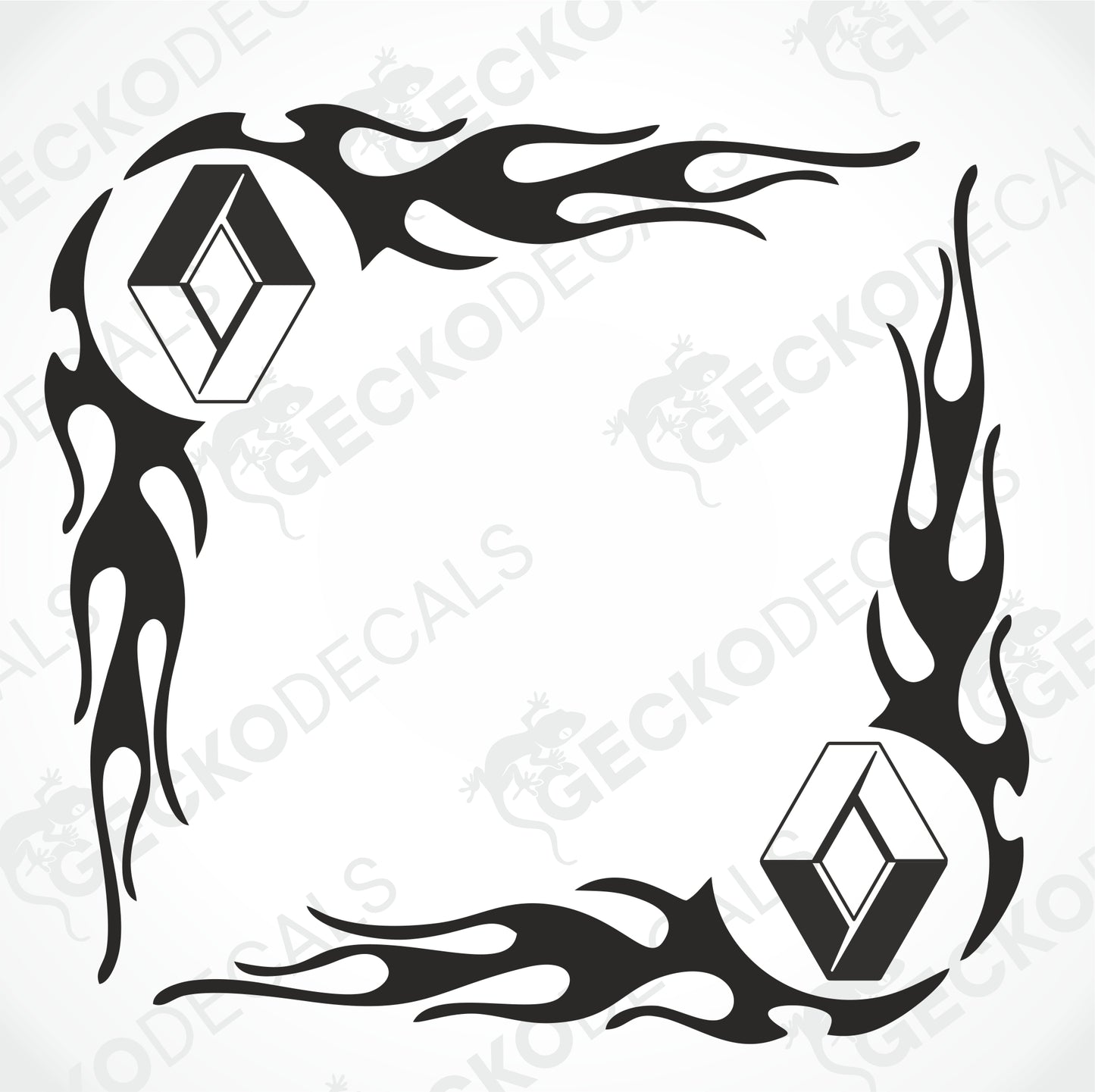 RENAULT TRIBAL SIDE WINDOW DECALS