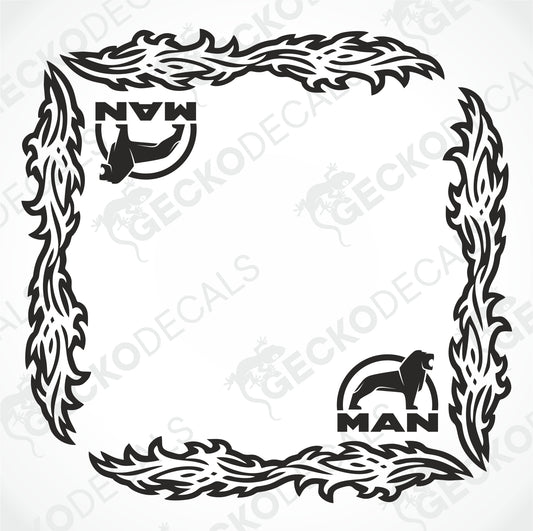 MAN TRIBAL SIDE WINDOW DECALS