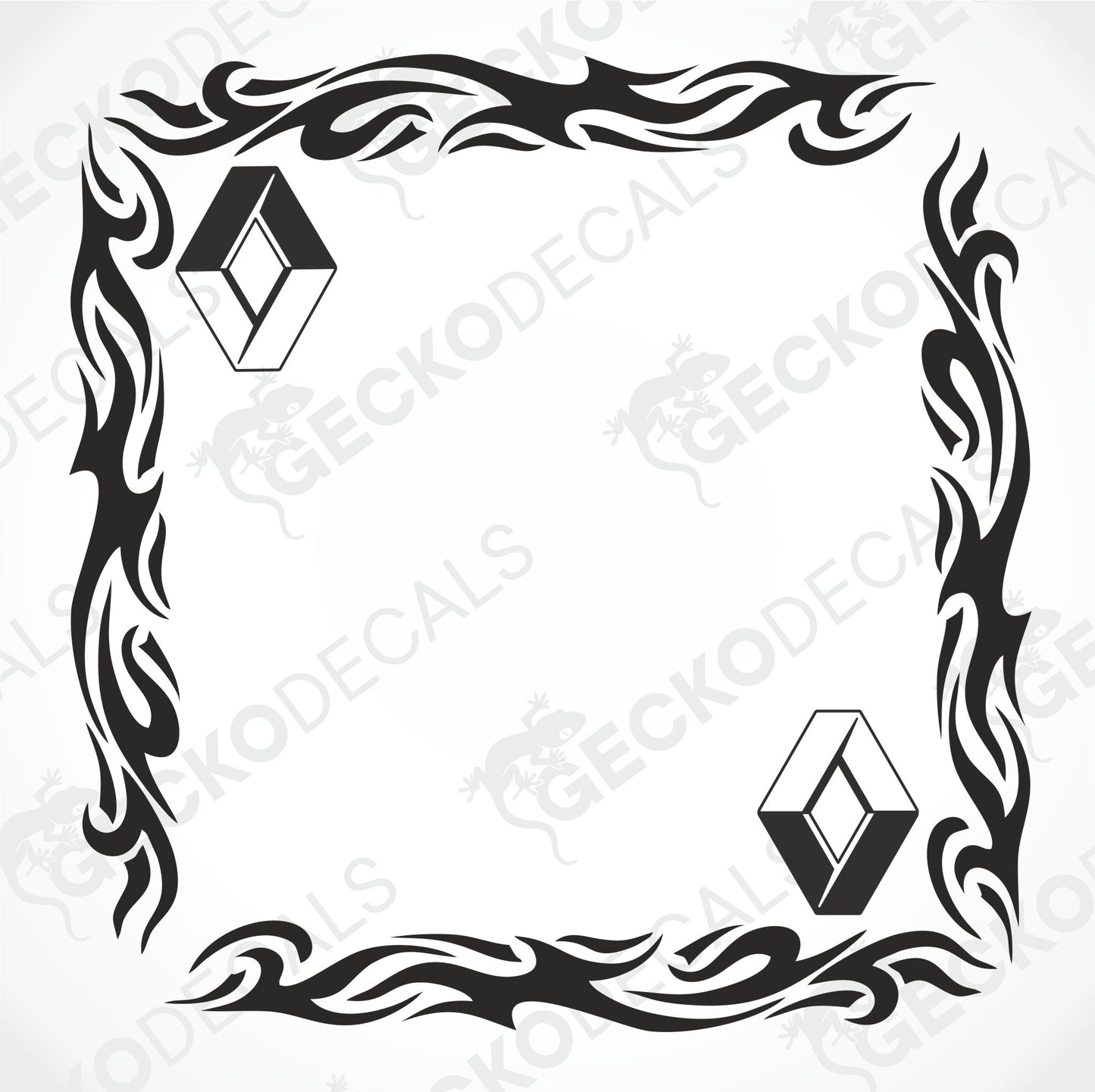 RENAULT TRIBAL SIDE WINDOW DECALS
