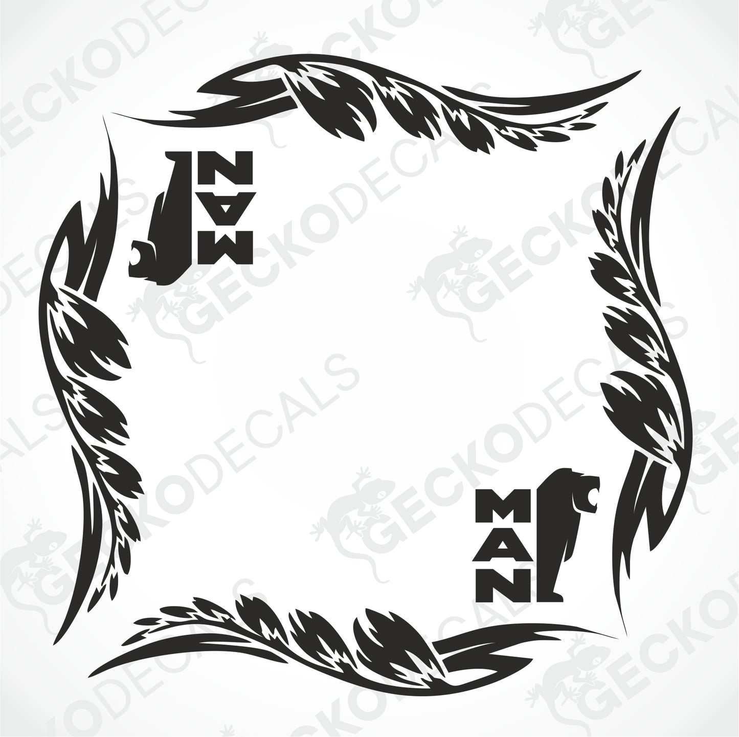 MAN SIDE WINDOW DECALS