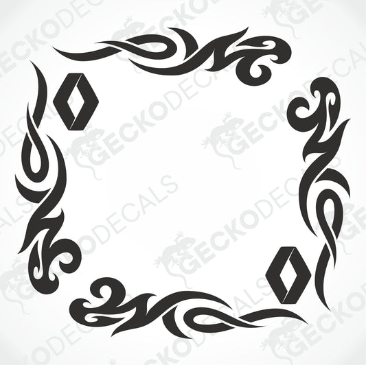 RENAULT TRIBAL SIDE WINDOW DECALS
