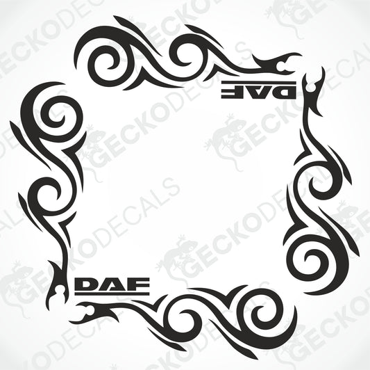 DAF TRIBAL SIDE WINDOW DECALS