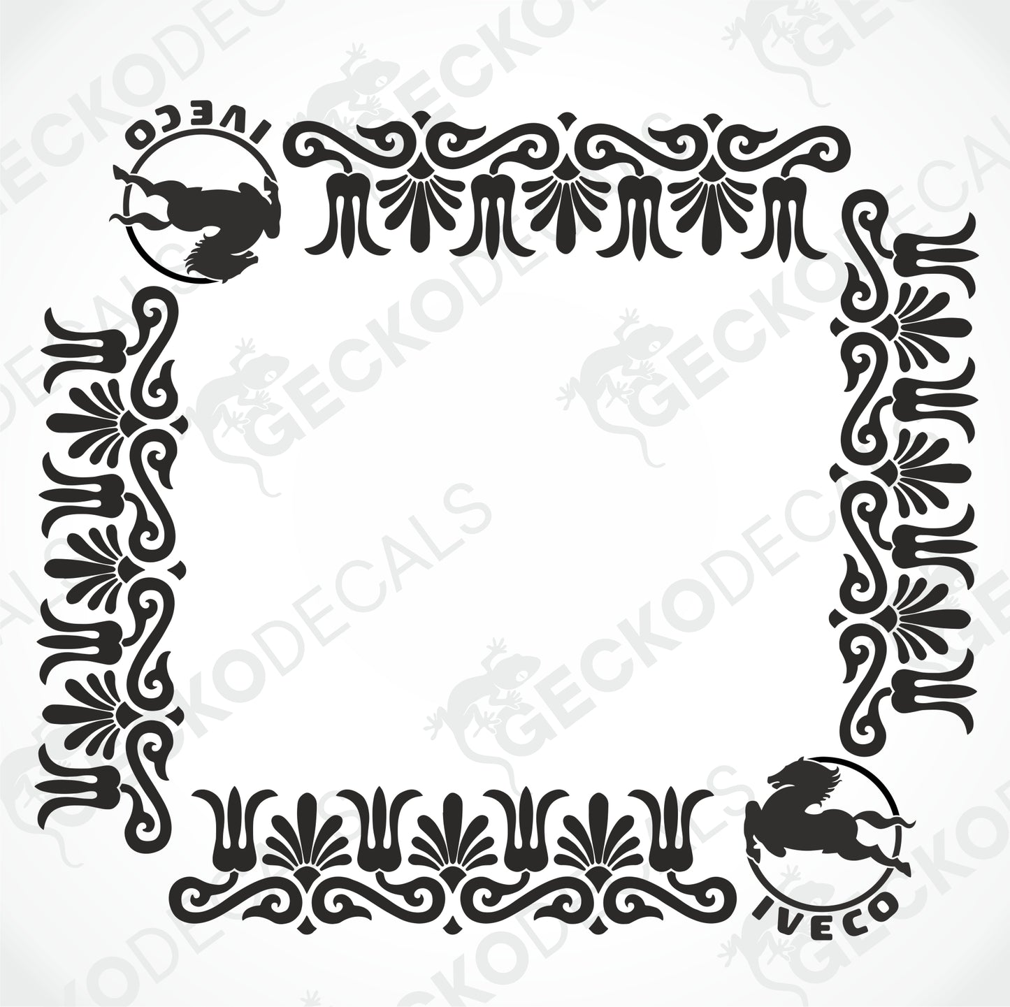 IVECO SIDE WINDOW DECALS