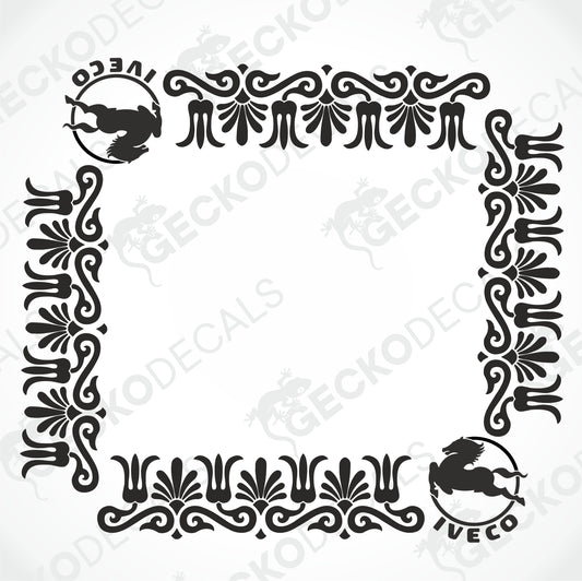 IVECO SIDE WINDOW DECALS