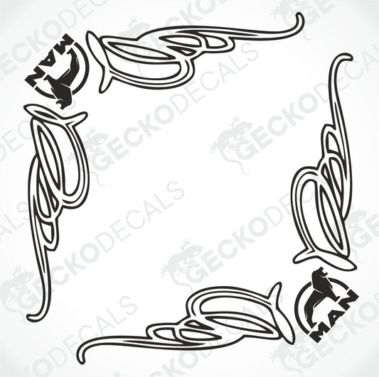 MAN SIDE WINDOW DECALS