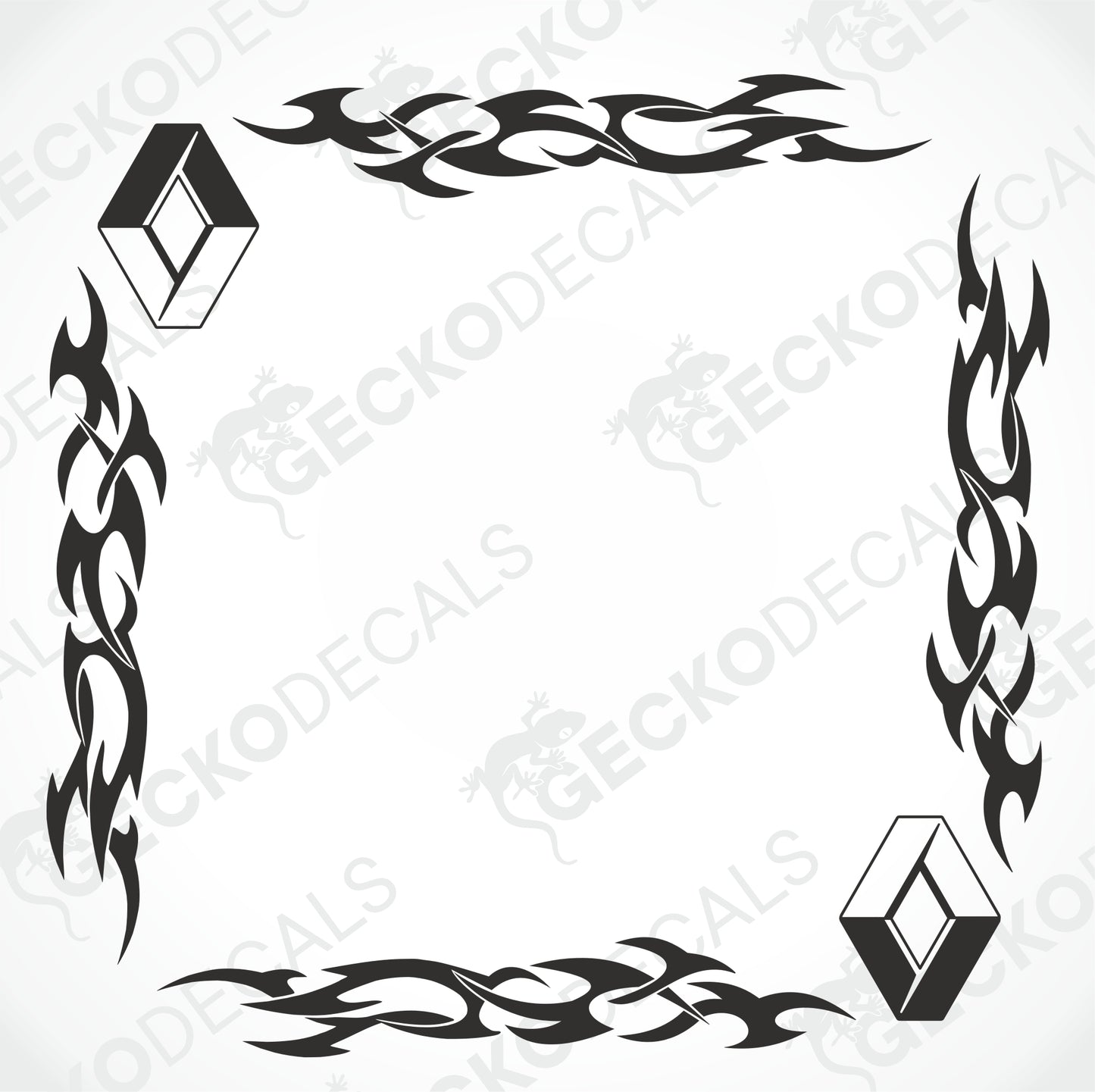 RENAULT TRIBAL SIDE WINDOW DECALS