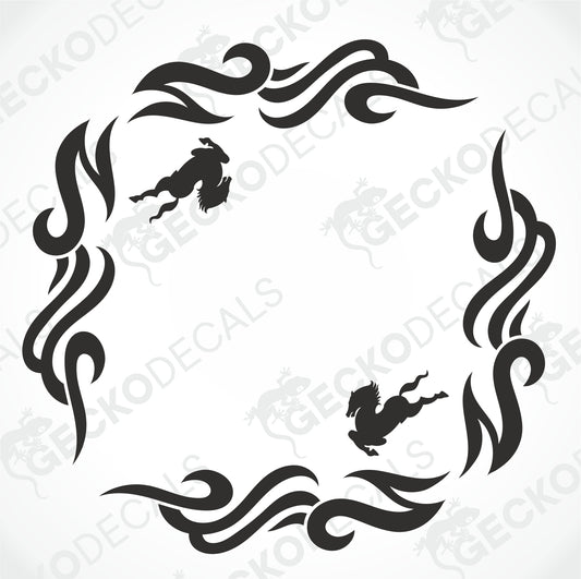IVECO TRIBAL SIDE WINDOW DECALS