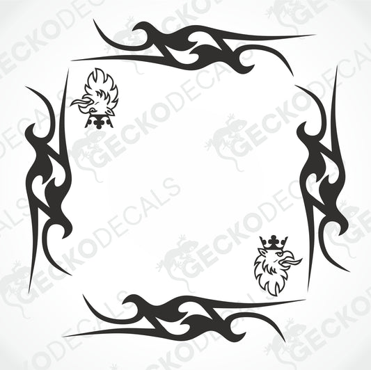 SCANIA TRIBAL SIDE WINDOW DECALS