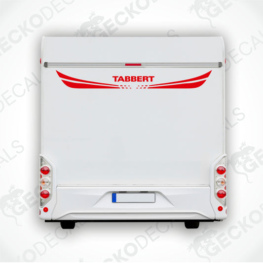 TABBERT STICKER ON THE BACK OF THE PART