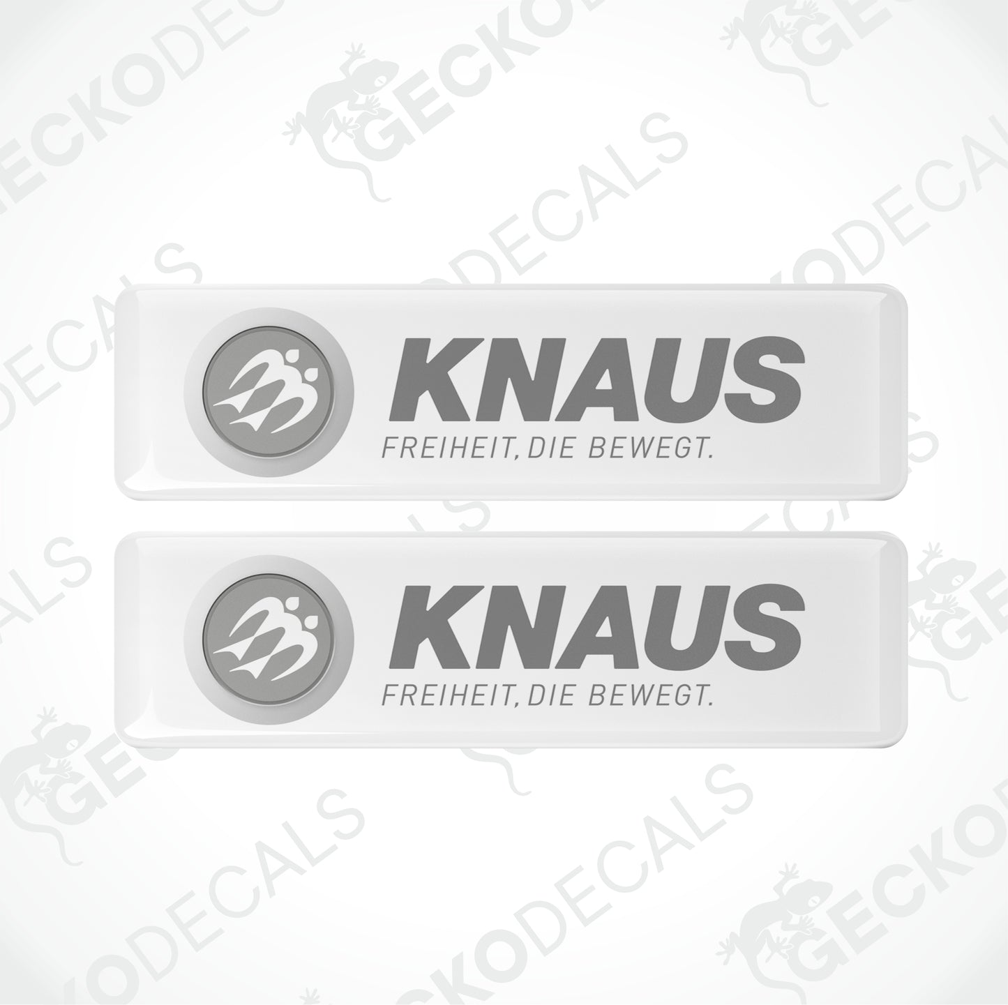 KNAUS FREIHEIT. DIE BEWEGT. EPOXY DECALS