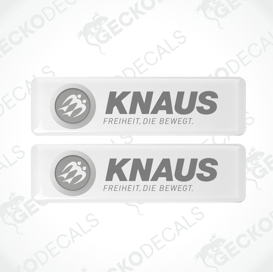 KNAUS FREIHEIT. DIE BEWEGT. EPOXY DECALS