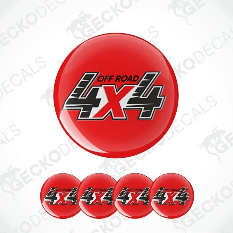 Red 'Off Road 4X4' buttons with black text on a white background.