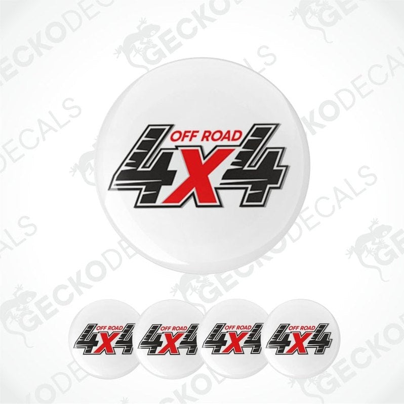 Set of 'Off Road 4X4' decals on a white background with 'Gecko Decals' branding.