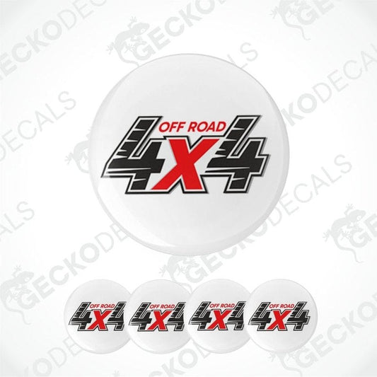 Set of 'Off Road 4X4' decals on a white background with 'Gecko Decals' branding.