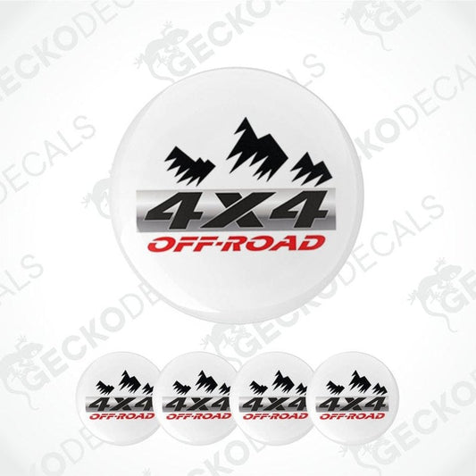 Set of 4x4 off-road decals on a white background with 'Gecko Decals' branding.