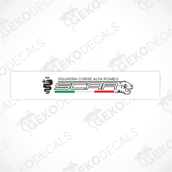 SCAR SQUADRA CORSE ALFA ROMEO SUNSTRIP