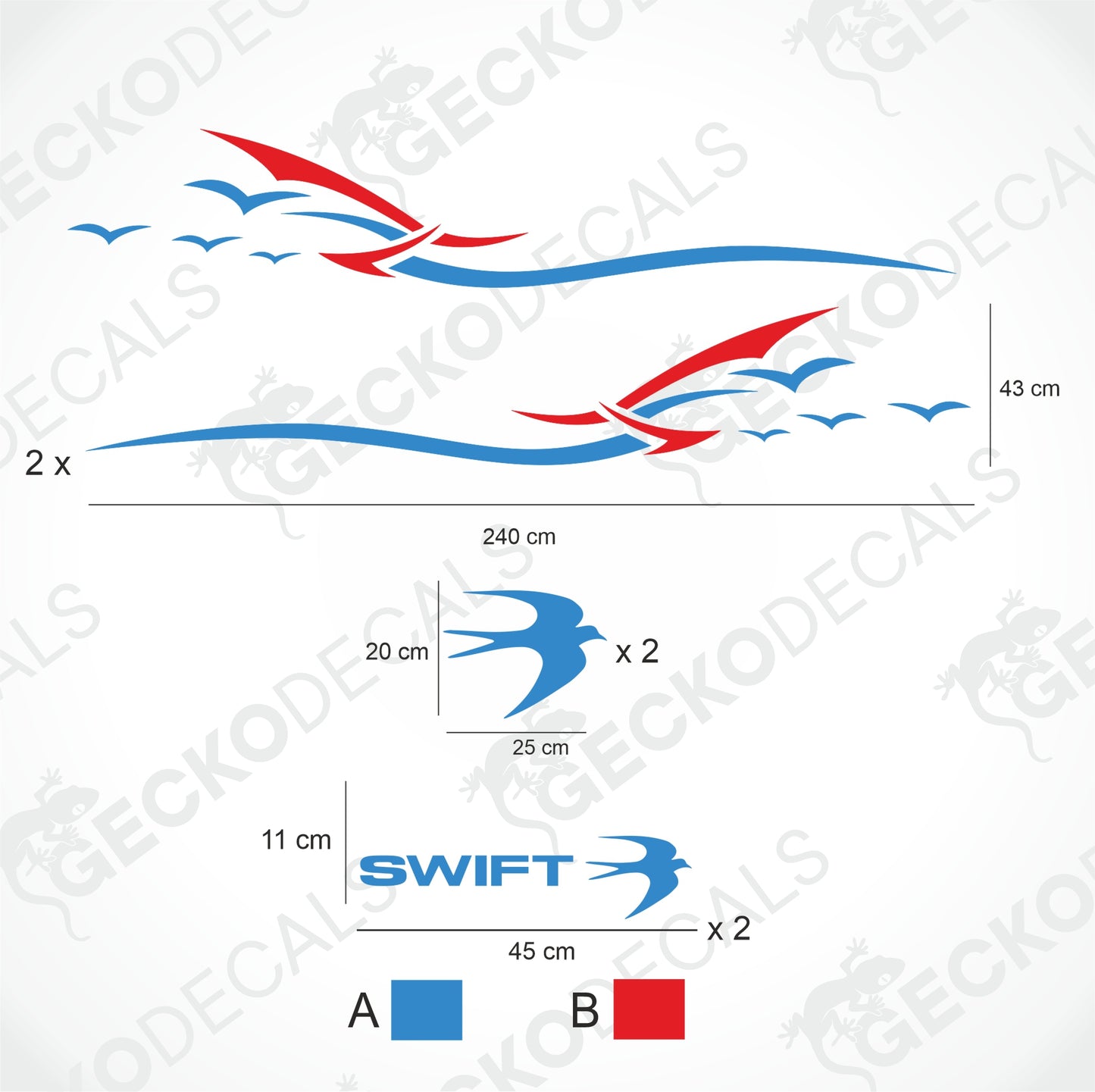 SWIFT CARAVAN DECORATION SET
