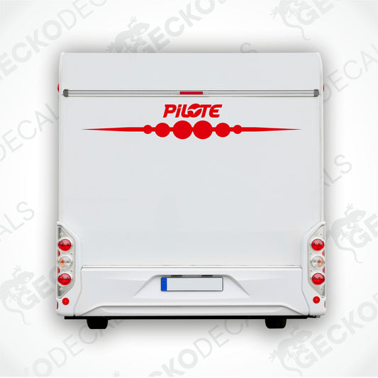 PILOTE REAR DECAL