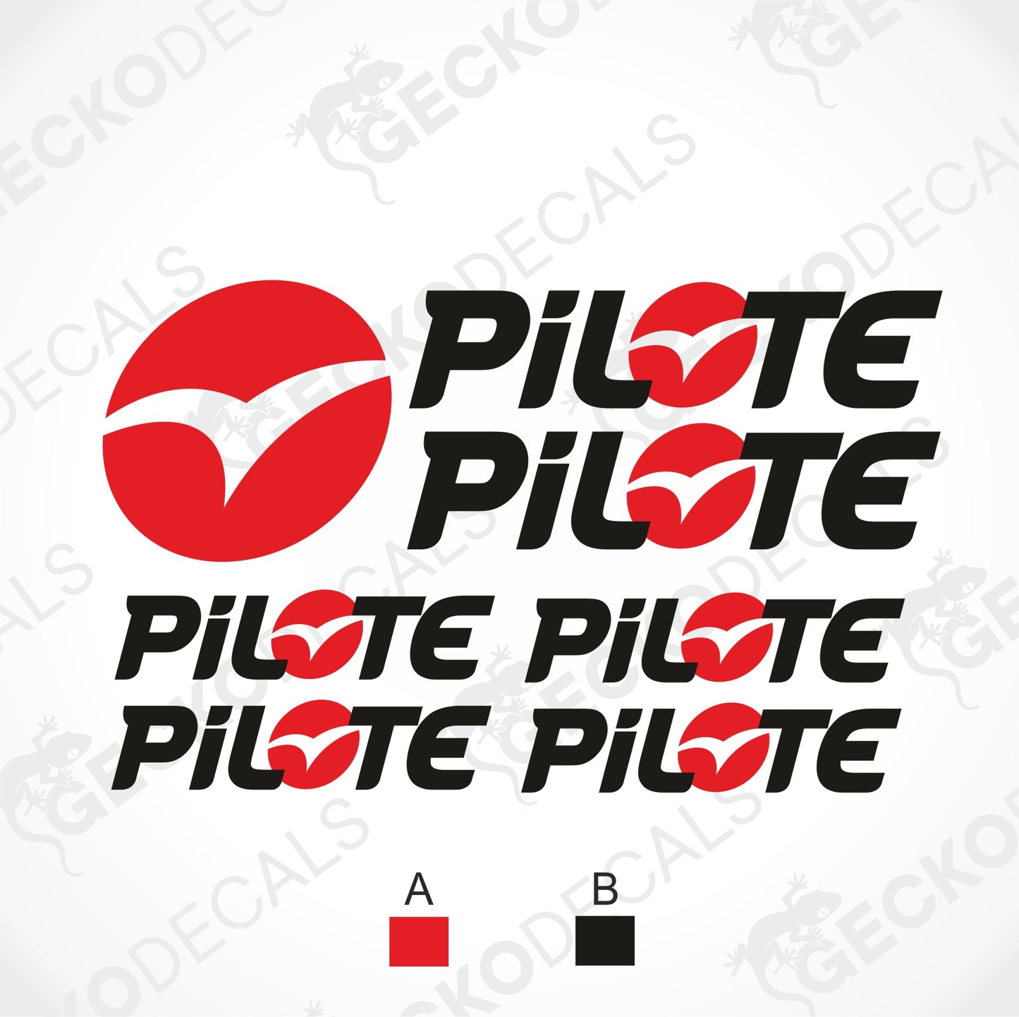 PILOTE CARAVAN LOGO SET