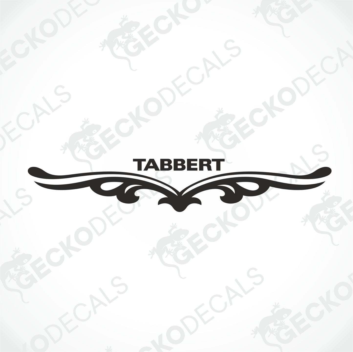 TABBERT STICKER ON THE BACK OF THE PART
