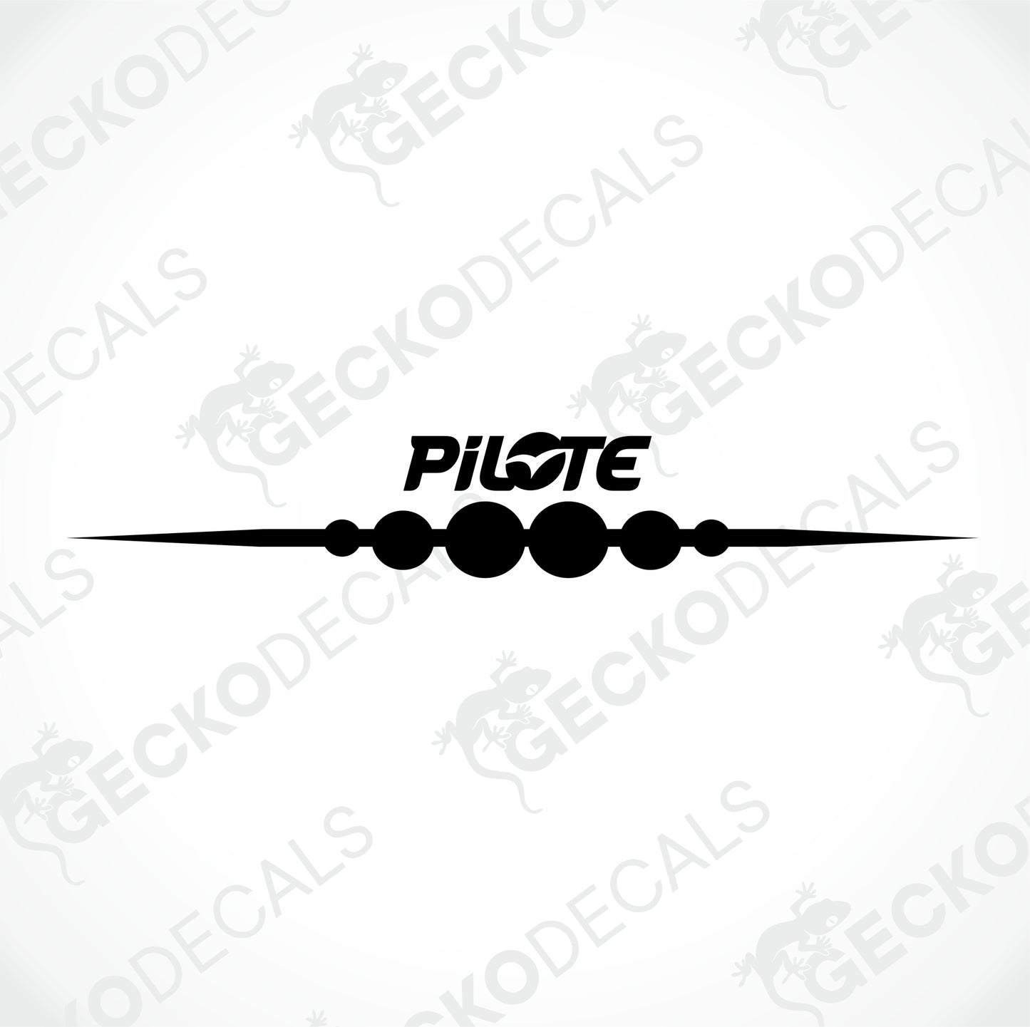 PILOTE REAR DECAL