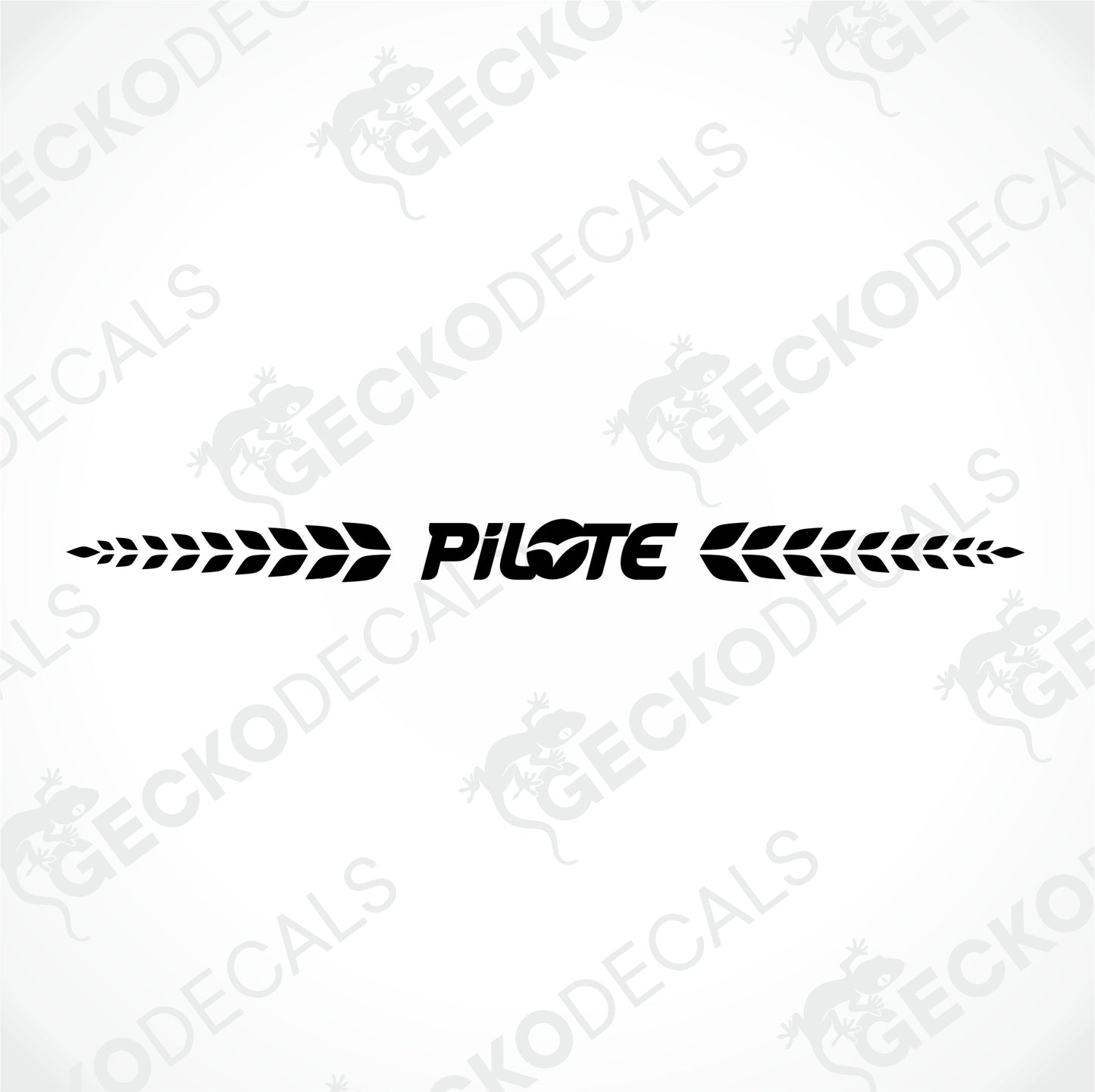 PILOTE REAR DECAL