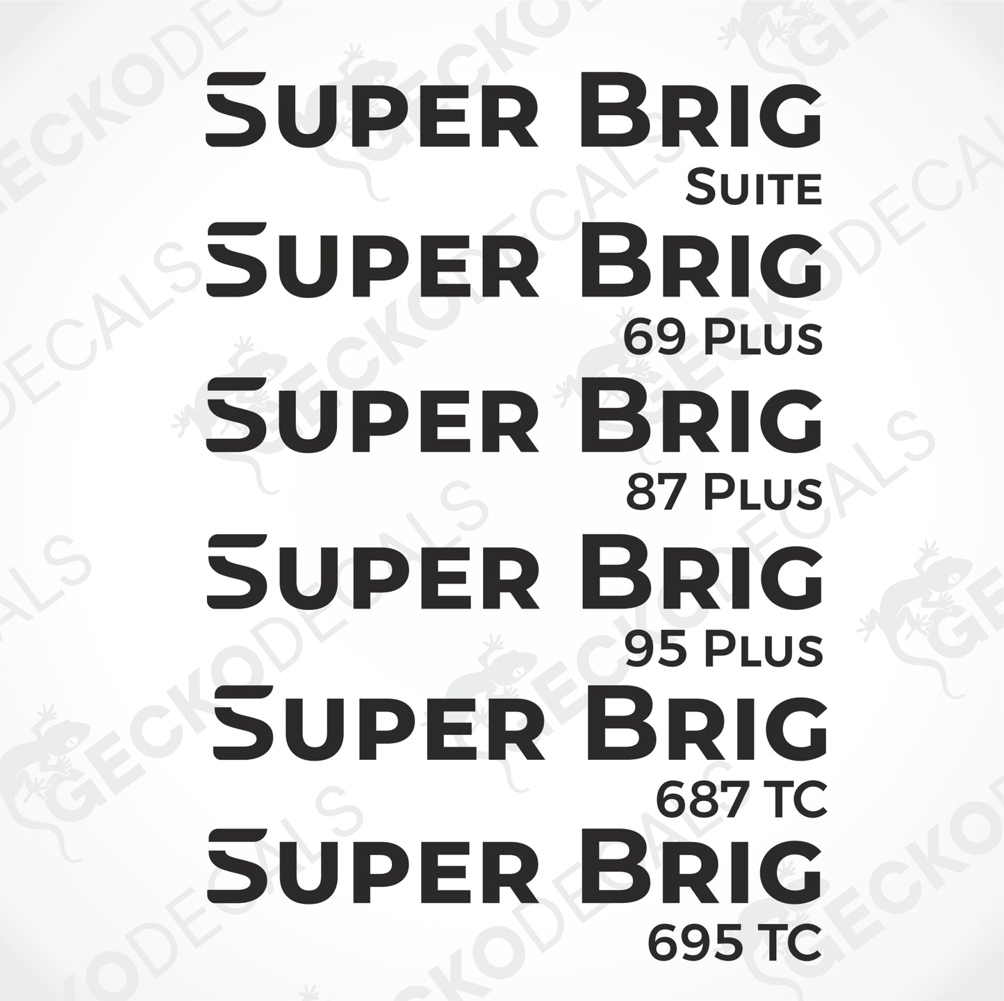 RIMOR SUPER BRIG SUITE/ BRIG 69 PLUS/ BRIG 87 PLUS/ BRIG 95 PLUS/ BRIG 687 TC/ BRIG 695 TC